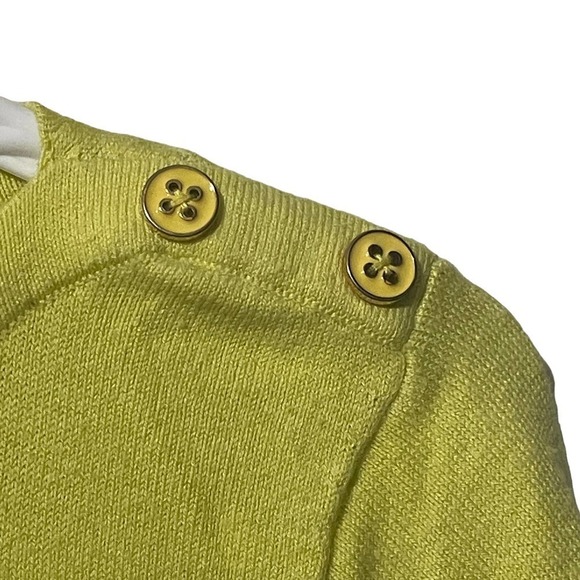 J McLaughlin Striped Boat Neck Top w/Button Detail - Picture 4 of 6